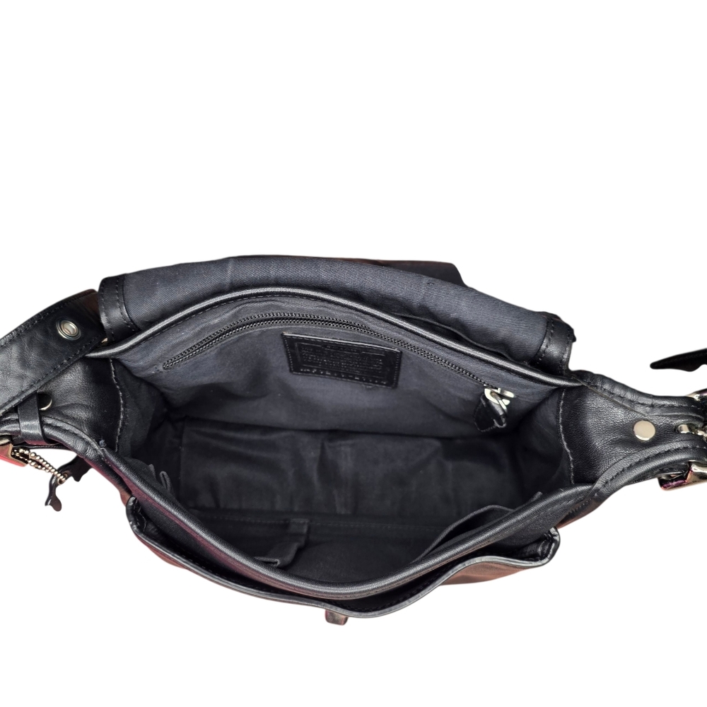 Coach Legacy Archive Rambler Crossbody F1293-21194 Black Leather Tassel Turnlock - Picture 8 of 12